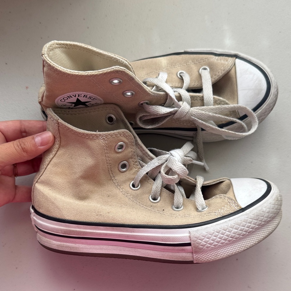 ❗️❗️Converse High-Top Sneakers in Light Tan